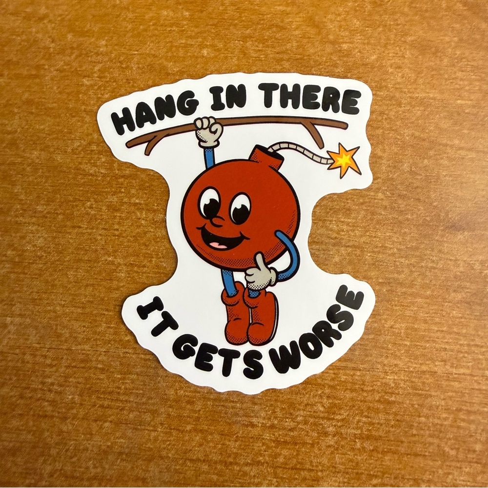 Motivational Bomb Sticker - Red and White